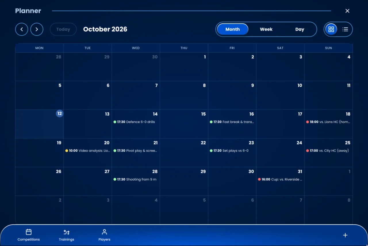 Plan your season!